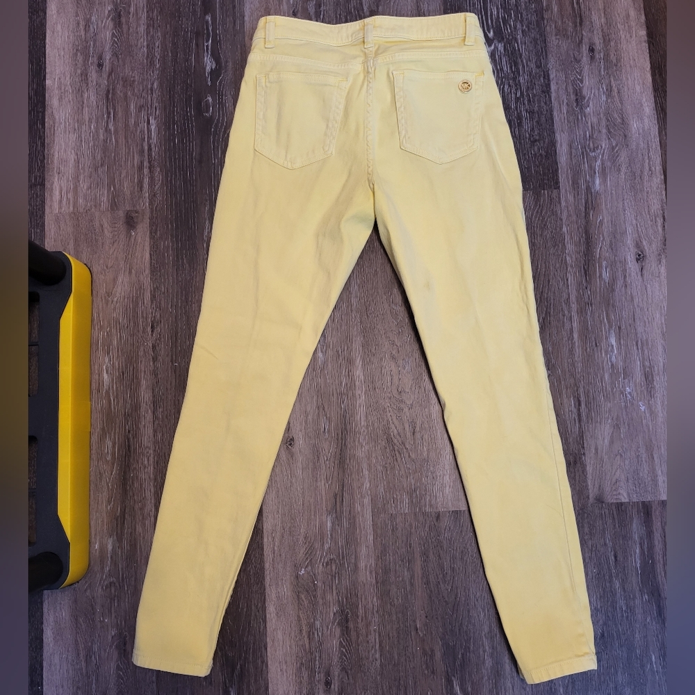 Michael Kors Yellow Stretch Skinny Jeans - Picture 2 of 4
